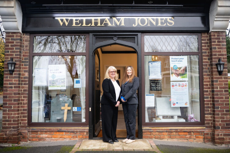 Elaine Noble and Laura Nicoll, funeral arrangers at Welham Jones Funerals and Memorials funeral home in Sevenoaks