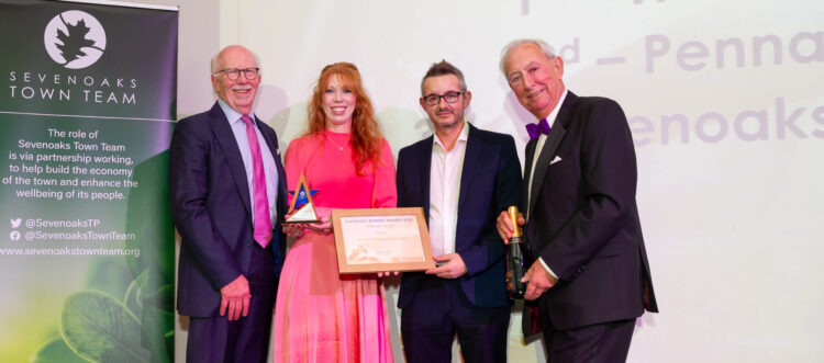 Local family run funeral directors celebrating winning Best Independent Business at the Sevenoaks Business Awards