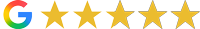 5 start Google review rating